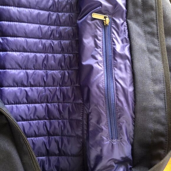 Patagonia Vosque 3-in-1 Parka Coat Jacket W/Liner Women's Size Small Navy Blue - Picture 5 of 10